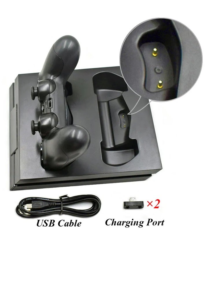 DOBE - PS4 Controlle Wireless Joystick Dual Charger Charging Dock for PS4 for PlayStation 4 Slim Pro Gamepadr - Image 1
