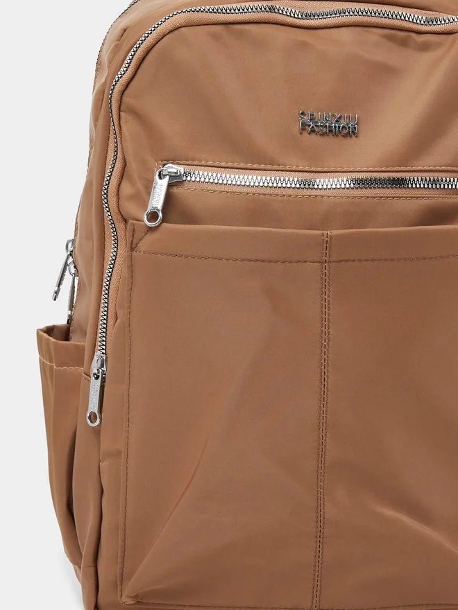 Styli  Styli Solid Backpack with Multi-Pocket for Women | Best Price UAE