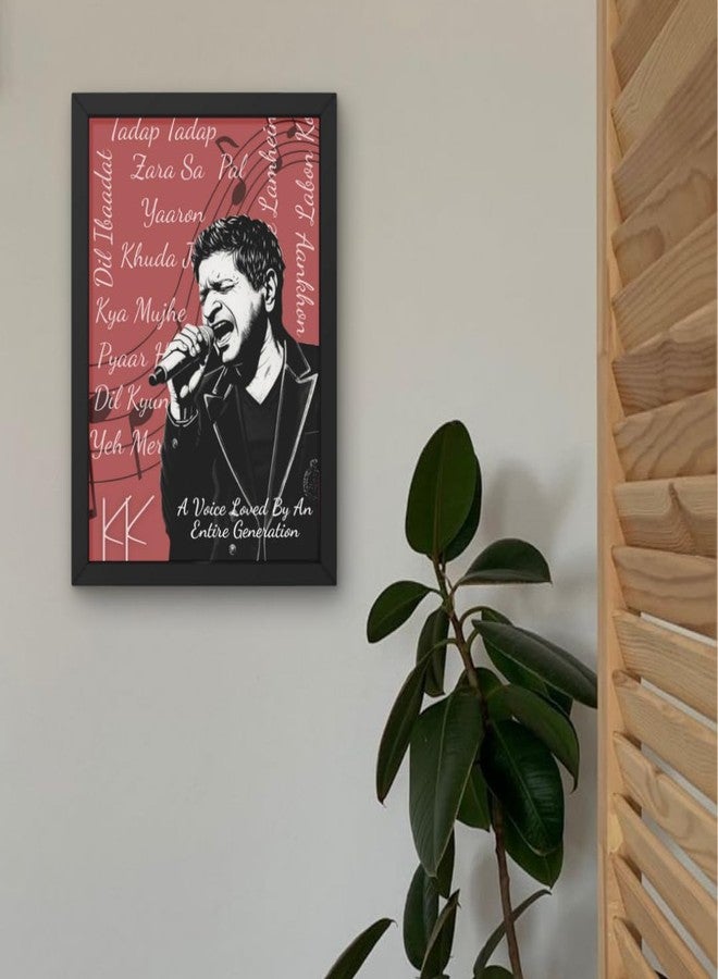 Rockery Frames ملصق مؤطر من Rockery Frames KK بعنوان "Pal of Hearts" | ملصق موسيقي هندي بوليوودي بإطار للتعليق على الحائط | مقاس A4 (12 × 18 بوصة) بإطار أسود | مناسب لغرف النوم والمعيشة والمكاتب - Image 2