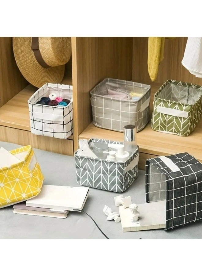 FALMER 4 Piece of Multi-Functional Storage Box Closet Organizer Bins for Toys, Books, Cosmetics and Small Things Organizer Multicolor 20*16*14cm  - Image 4