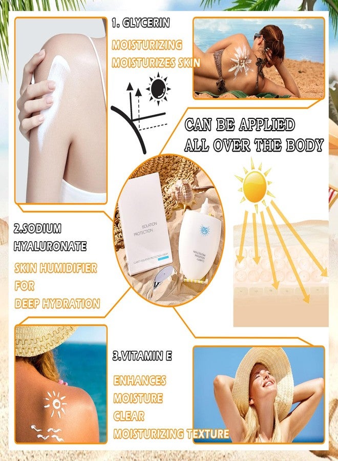 WENJLYJ Hydrating Face Sunscreen,Tinted Moisturizer with SPF50 PA+,Lightweight Facial Sunscreen Long Lasting Sunblock,Soft Cream Texture,Face Primer,All-Day Wear - Image 3