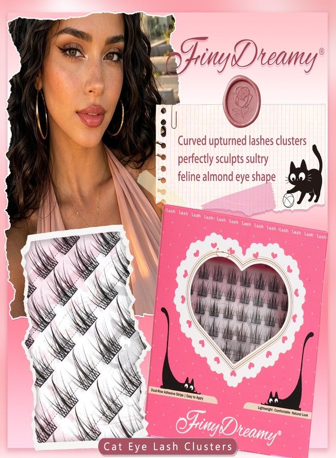 FinyDreamy Natural Manga Lash Clusters with Spikes Fairy Short Cluster Eyelash Extensions Anime Individual Lashes C Curl Wispy Eyelash Clusters Short False Eyelashes Extensions (Manga,10-12mm) - Image 2