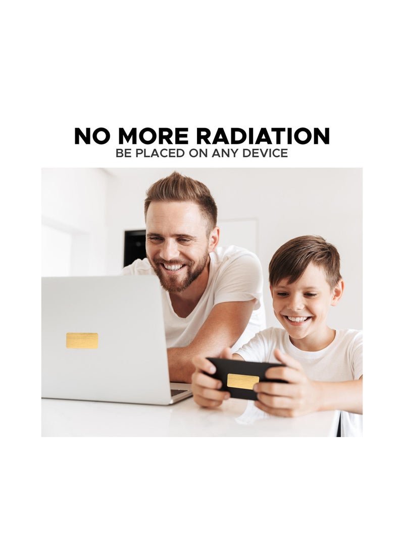 Generic Anti-radiation mobile and devices sticker  (gold)  - Image 2