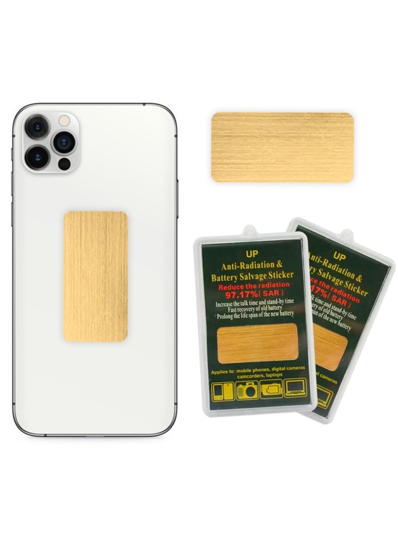 Generic Anti-radiation mobile and devices sticker  (gold)  - Image 1