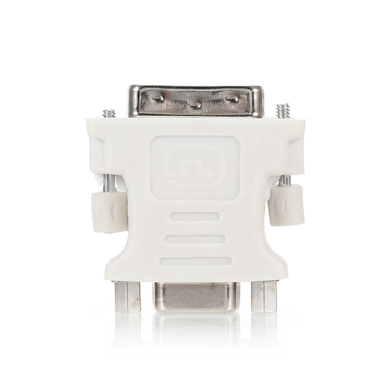 محول من DVI إلى VGA 24+1: جودة صورة بدقة HD 1080P، توصيل وتشغيل سريع، واجهات مطليّة بالذهب - محول أبيض لأجهزة سطح المكتب، أجهزة المحمول، شاشات العرض، أجهزة العرض - Image 2