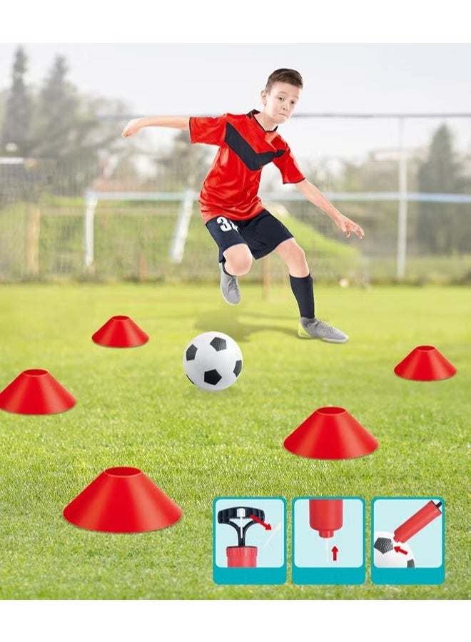 EETU Youth Soccer Backyard Set, Soccer Nets Training Equipment,Soccer Ball+Football Net+Soccer Training Goals,Indoor Outdoor Games Practice Portable Set For Kids Adults,Perfect Soccer Gift - Image 4