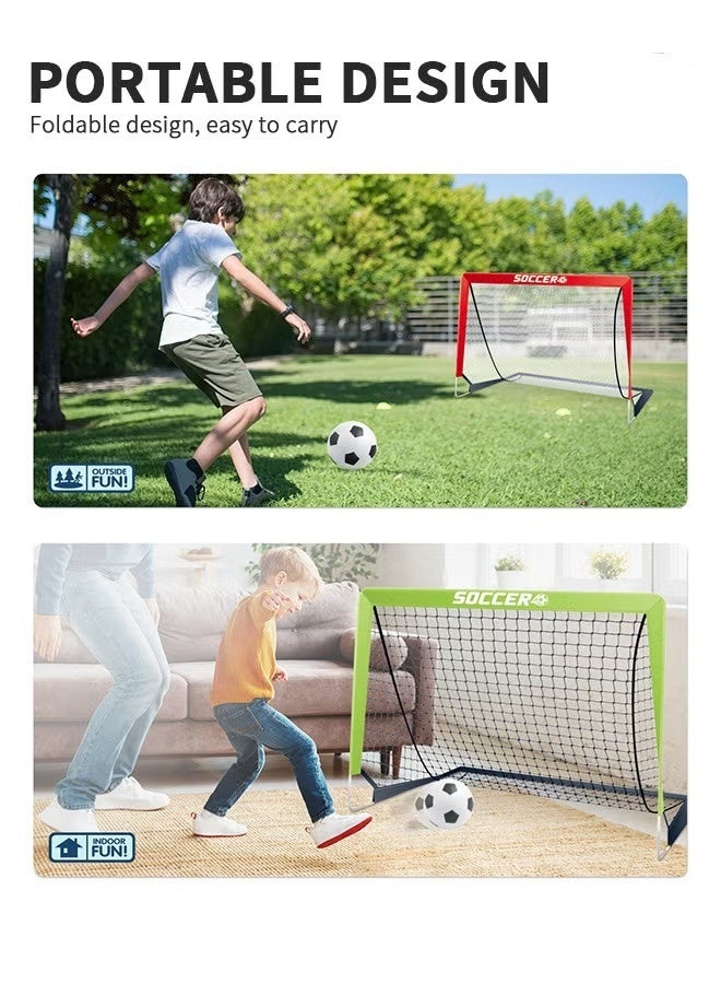 EETU Youth Soccer Backyard Set, Soccer Nets Training Equipment,Soccer Ball+Football Net+Soccer Training Goals,Indoor Outdoor Games Practice Portable Set For Kids Adults,Perfect Soccer Gift - Image 5