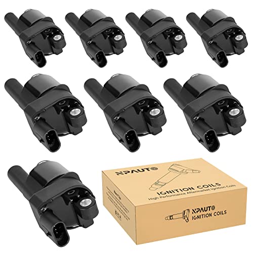 Round Ignition Coil Pack Compatible with V8 48 53 60 Chevy Silverado Tahoe Trailblazer Avalanche Express Cadillac Escalade GMC Sierra Yukon 2007 2008 2009 2010 2011 2012 2013 2014 2015 2016 2017