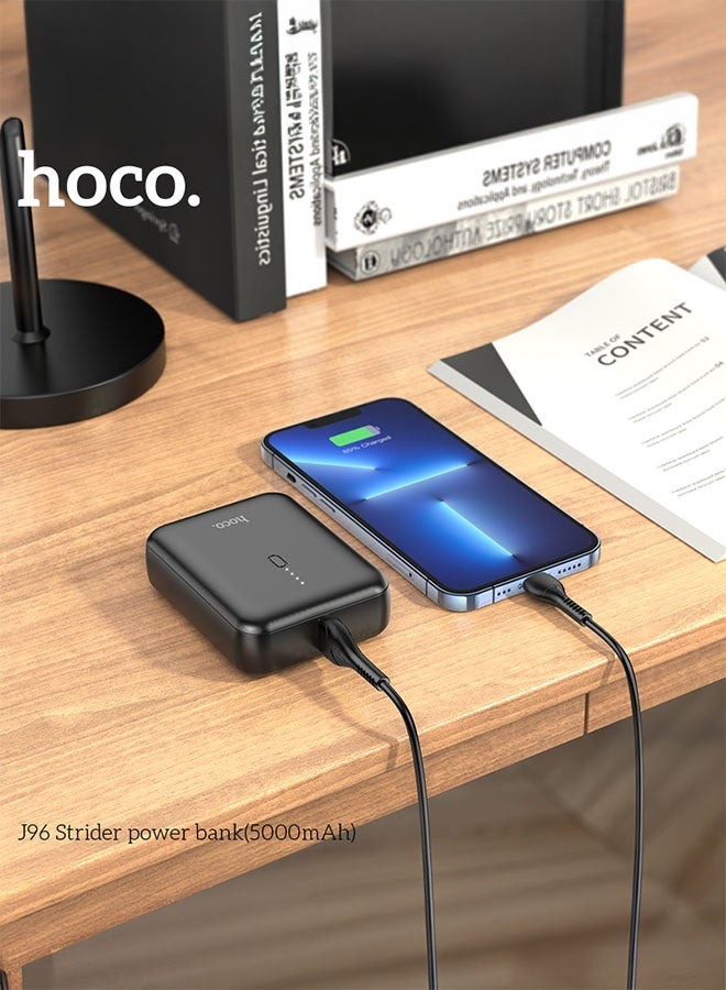 hoco. Power bank J96 Strider 5000mAh(Black) - Image 5