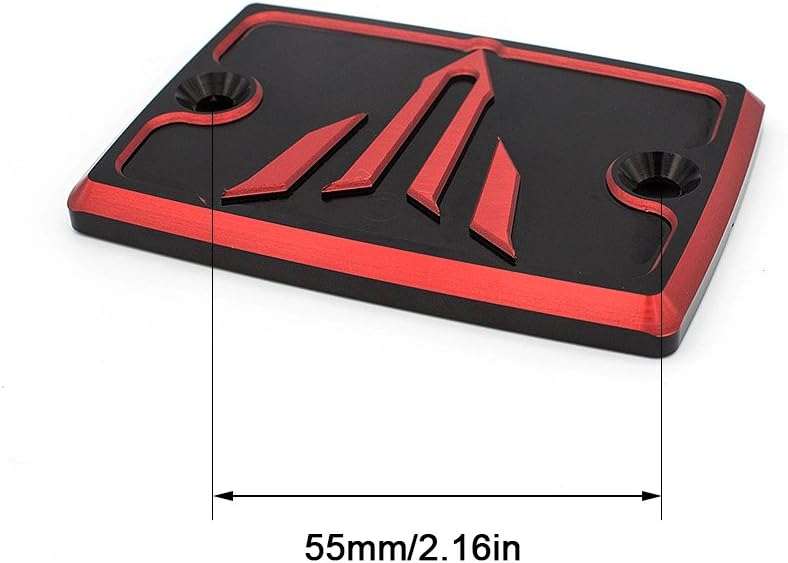 FXCNC CNC Motorcycle Front Brake Fluid Reservoir Cap Cover Compatible with MT07 MT-07 FZ07 FZ-07 MT10 FZ10 MT-10 FZ09 FZ-09 MT09 MT-09 FJ-09 Tracer 900 GT, XSR 700 900 ABS 2014-2021 - Image 2