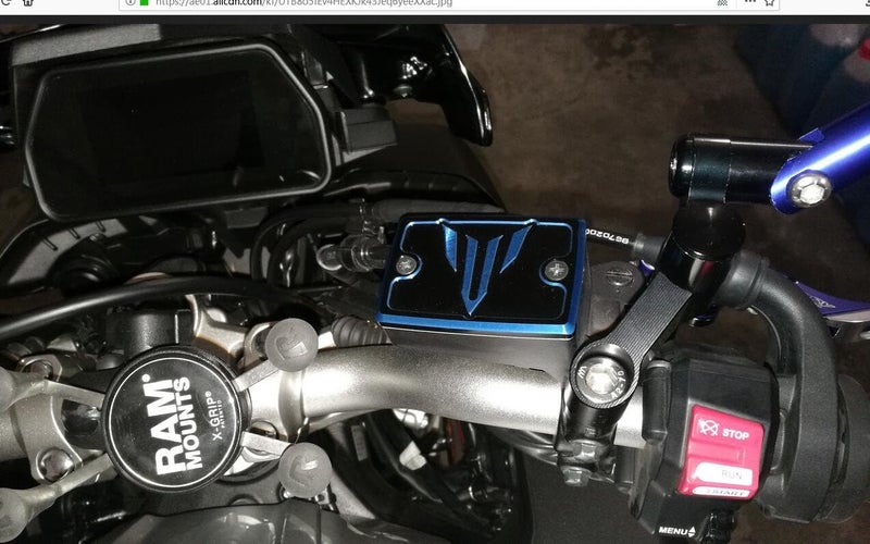 FXCNC CNC Motorcycle Front Brake Fluid Reservoir Cap Cover Compatible with MT07 MT-07 FZ07 FZ-07 MT10 FZ10 MT-10 FZ09 FZ-09 MT09 MT-09 FJ-09 Tracer 900 GT, XSR 700 900 ABS 2014-2021 - Image 5