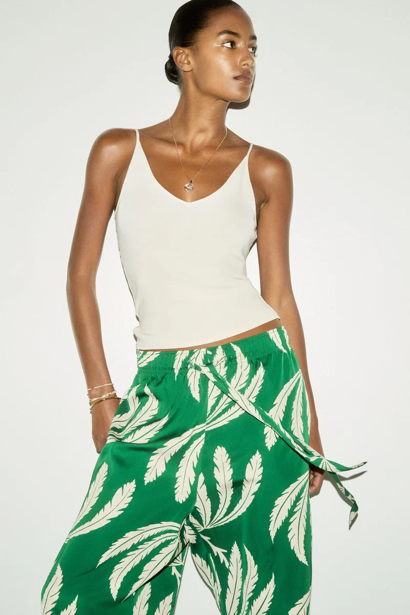 H&M Drawstring twill trousers