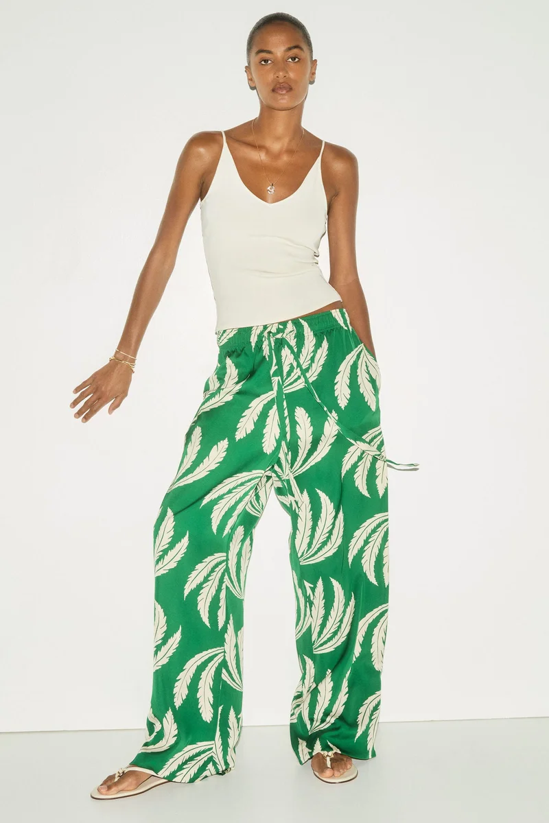 H&M Drawstring twill trousers