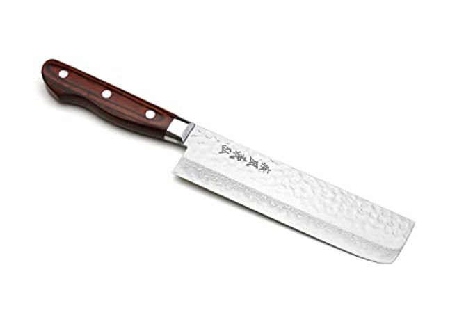 VG10 16 LAYER HAMMERED DAMASCUS STAINLESS STEEL NAKIRI VEGETABLE KNIFE 65 165MM