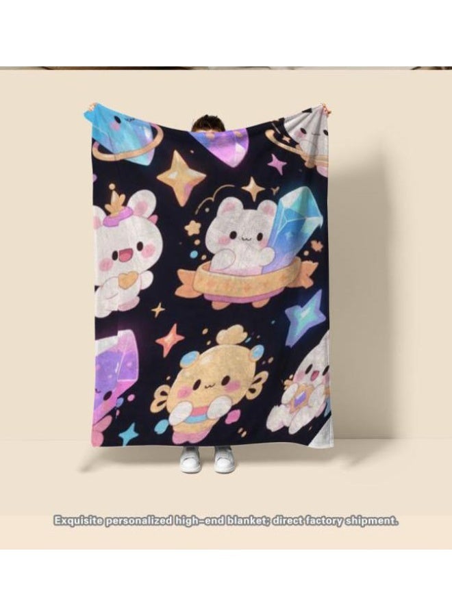 general Flannel thin blanket (warm and comfortable, suitable for sleep, gaming, dust removal and sandproof) 150cm*200cm - 329 - Image 4