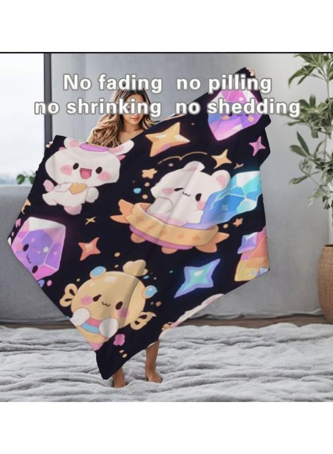 general Flannel thin blanket (warm and comfortable, suitable for sleep, gaming, dust removal and sandproof) 150cm*200cm - 329 - Image 1