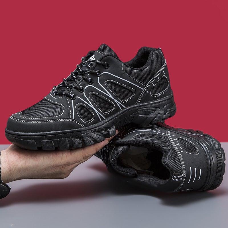 Light Casual Shoes Mountaineering Shoes Style Running Sneaker Outdoor Trendy Mesh Men'S Shoes Thick Sole - Image 4