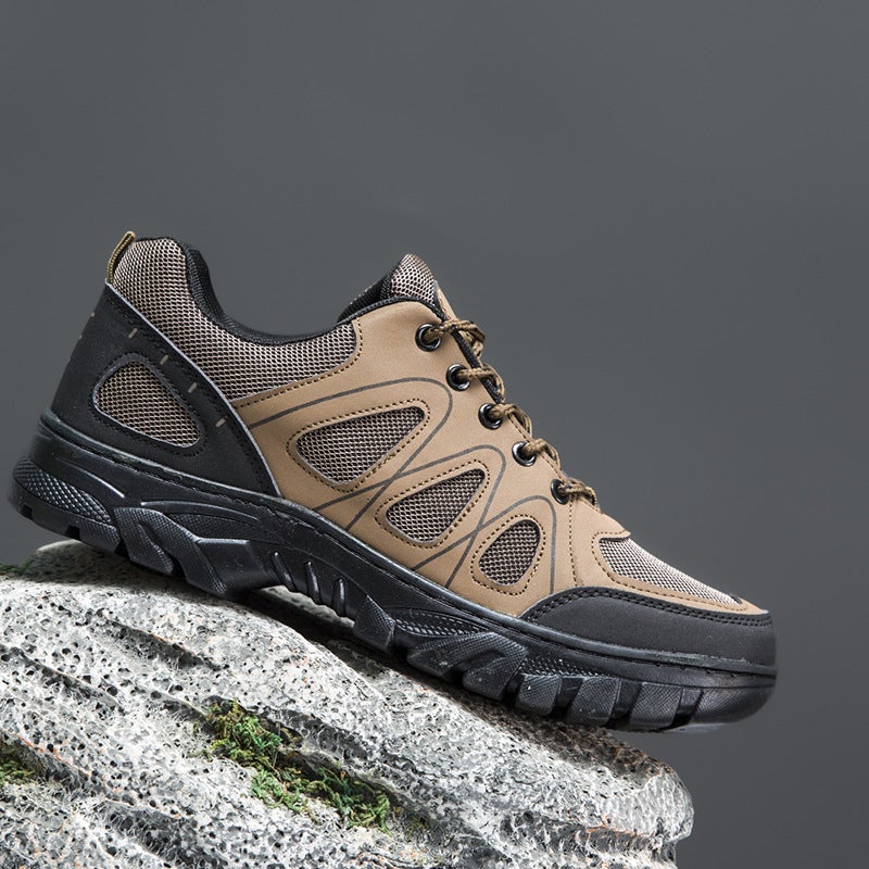 Light Casual Shoes Mountaineering Shoes Style Running Sneaker Outdoor Trendy Mesh Men'S Shoes Thick Sole - Image 3