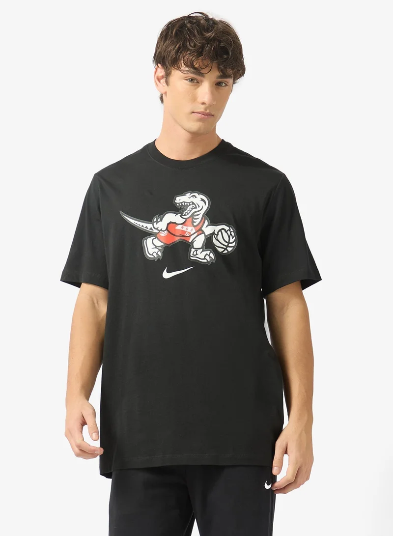 Nike Nba Toronto Raptors Courtside Logo Short Sleeve T-Shirt
