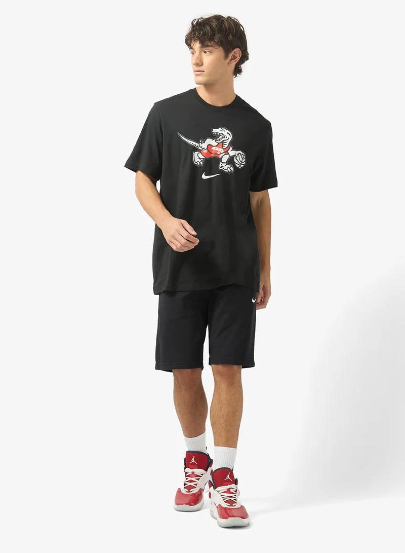 Nike Nba Toronto Raptors Courtside Logo Short Sleeve T-Shirt