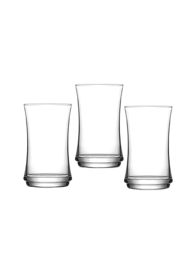 LAV Lune 365cc Long Drink Glass Set of 3 – Premium Drinking Glasses for Cocktails, Water, Juice & Refreshing Beverages - Image 1