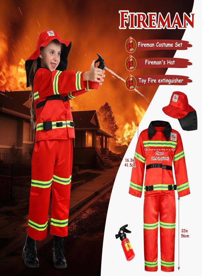 fedio 14Pcs Toddler Dress up Clothes,Boys Dress up Costumes for Play,Kids Dress up Set with Firefighter,Construction Worker,Chef,Police Costume,Toddler Boy Toys Christmas Birthday Gifts for 3-6 Years Old - Image 3
