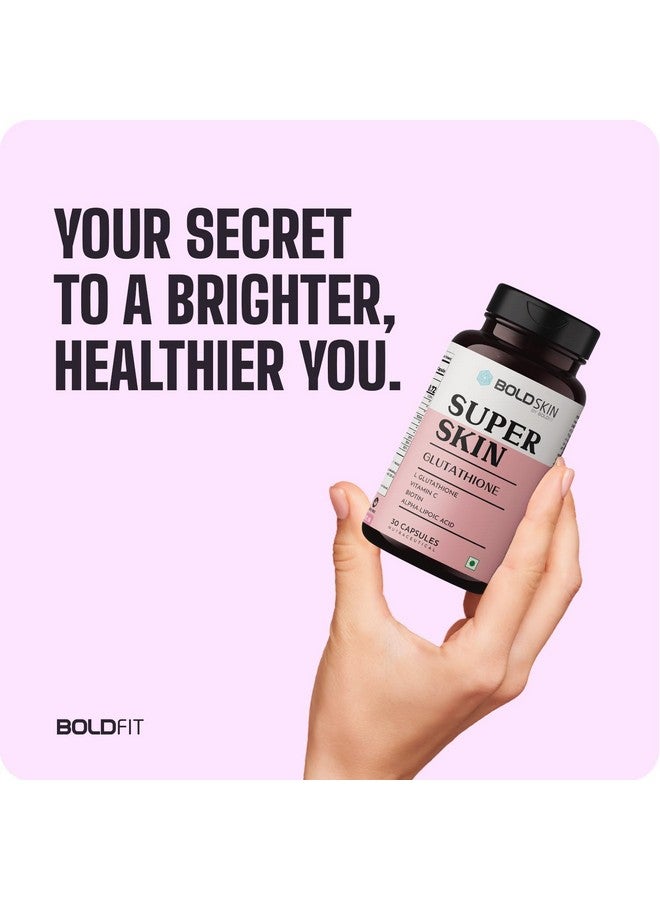 Boldfit L-Glutathione & Vitamin C Supplement Combo Pack With Zinc, Amla, Grape Extract, Vitamin E & Biotin For Skin, Immunity & Wellness Support - 90 Count - Image 3