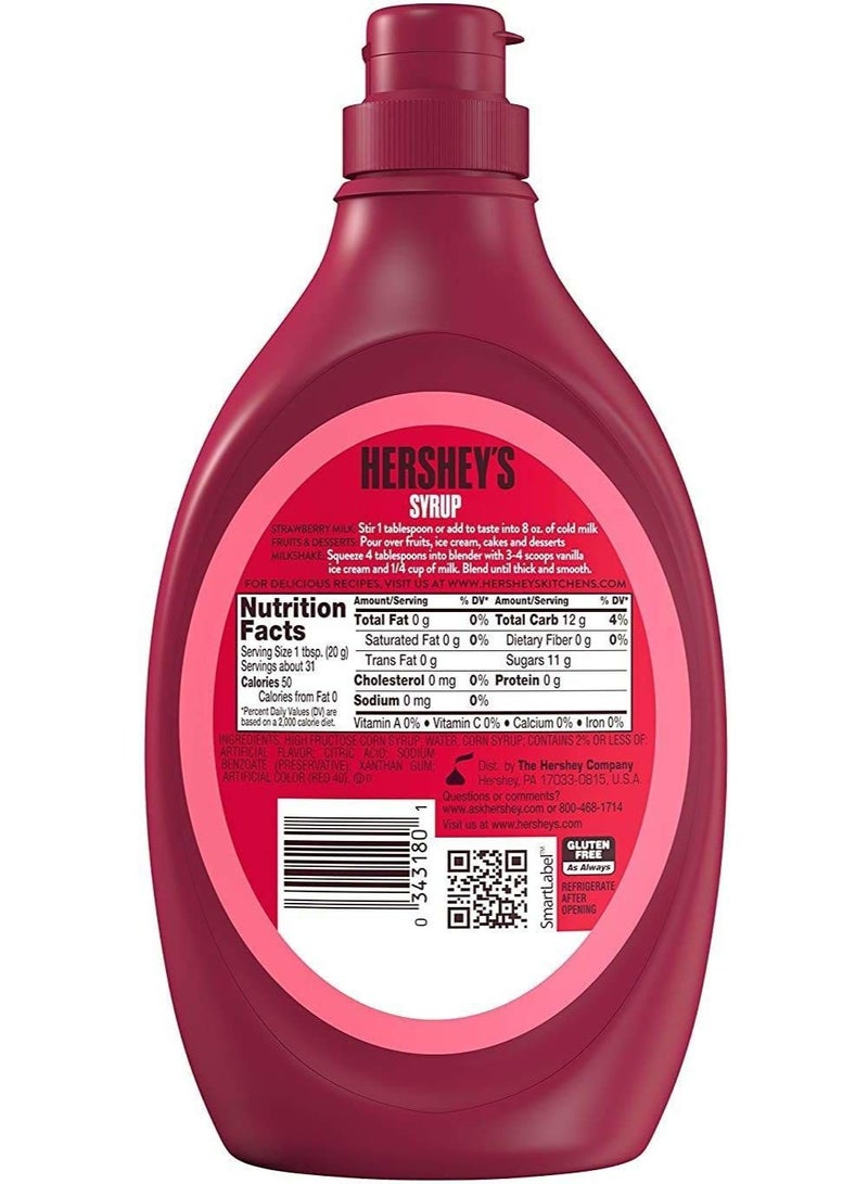 Hershey's Strawberry Syrup 623g - Image 2