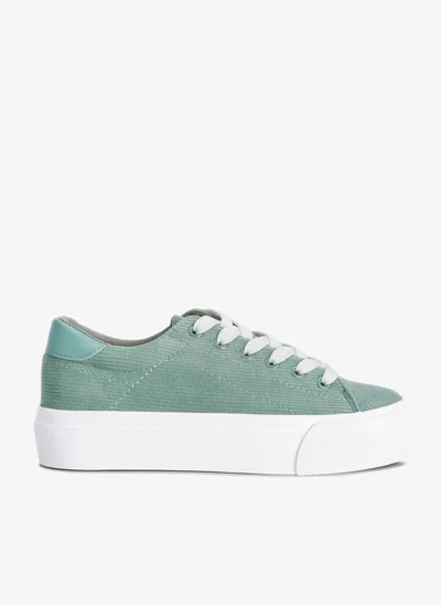 London Rag Mint Flatform Canvas Sneakers