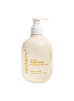 Nectar Bath Treats Nectar Life Hand Wash 14oz Exfoliating and Moisturizing Hand Soap with Volcanic Pumice Jojoba Oil  Shea Butter Vanilla Amber 