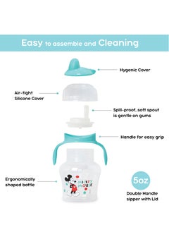 Disney Mickey Mouse Sipper With Straw For Babies  - Image 3