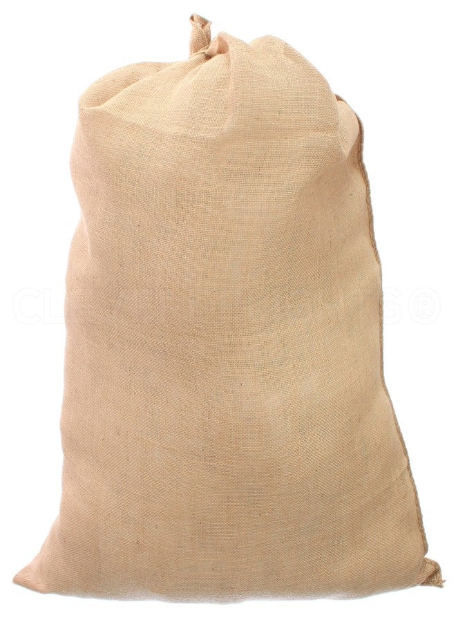 CleverDelights 30" x 40" Burlap Bags - 2 Pack - Heavy Duty Stitching - Image 1
