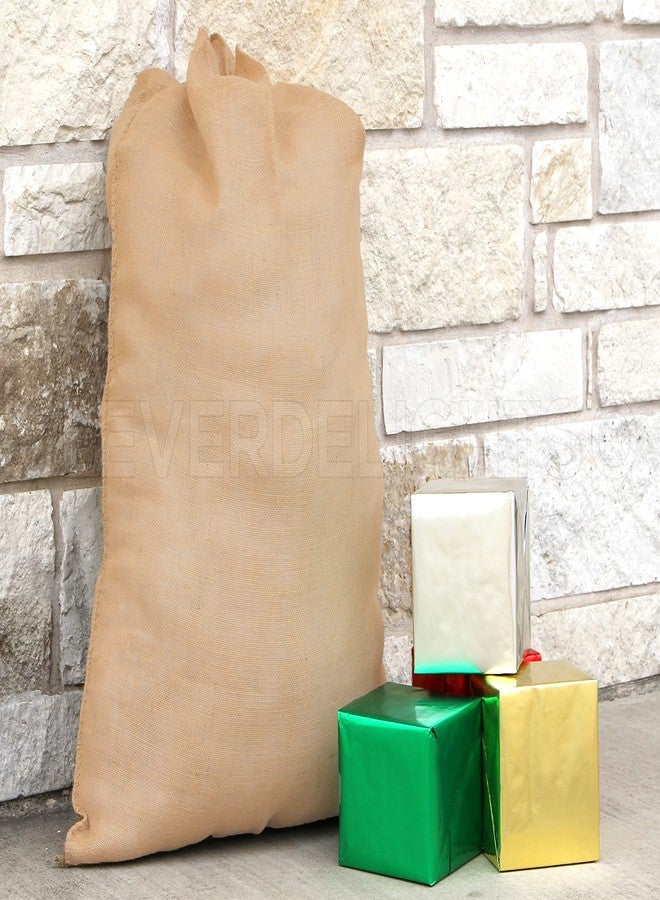 CleverDelights 30" x 40" Burlap Bags - 2 Pack - Heavy Duty Stitching - Image 2