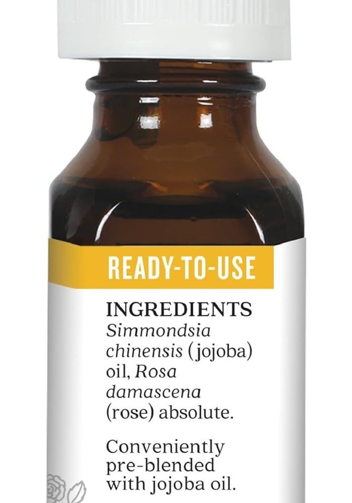 Aura Cacia Rose Absolute Essential Oil with Jojoba - 0.5 Fl Oz (15 mL) - Image 4