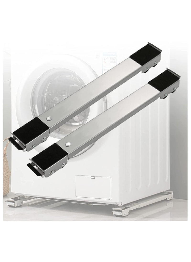 Generic - Washing Machine Stand Multi-Functional Movable Adjustable Base, Adjustable Appliances Roller Pairs Heavy Duty, For Dryer And Refrigerator - Image 1