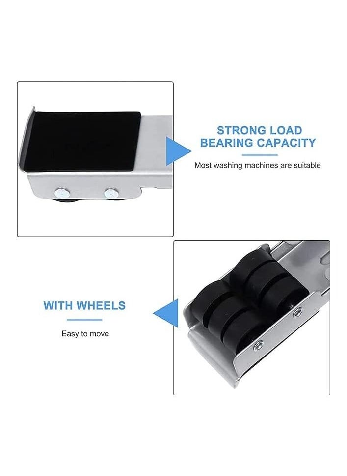 Generic - Washing Machine Stand Multi-Functional Movable Adjustable Base, Adjustable Appliances Roller Pairs Heavy Duty, For Dryer And Refrigerator - Image 1