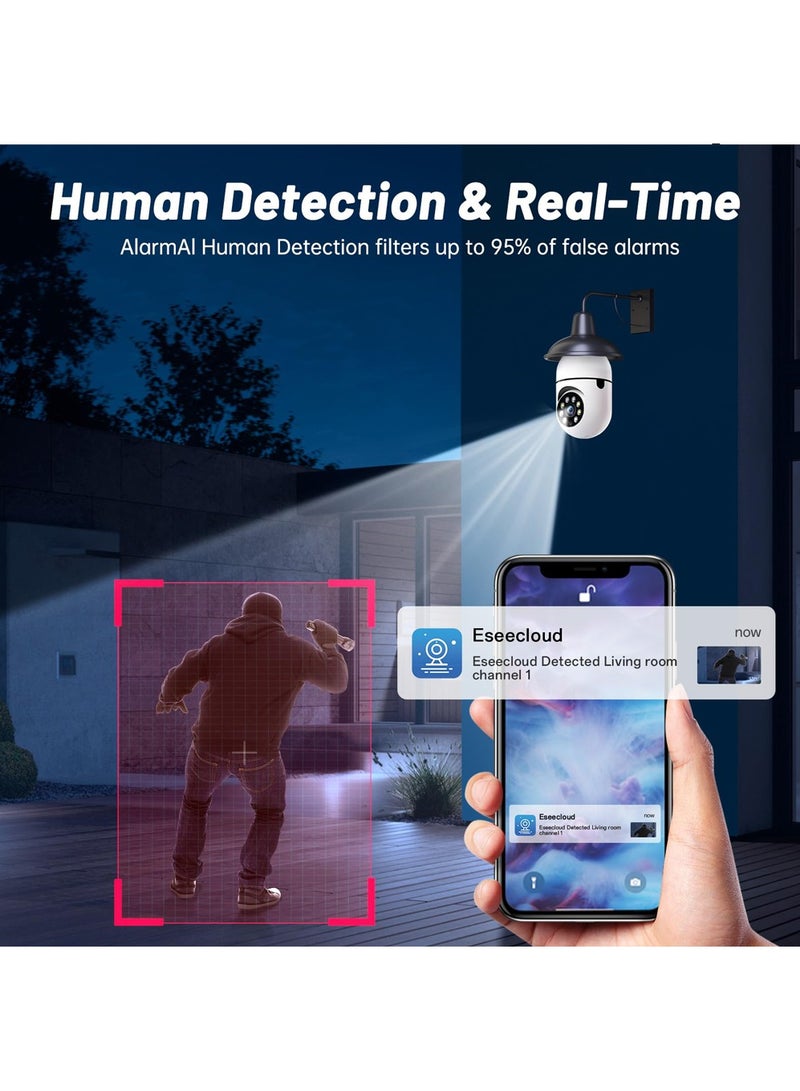 SHENYU 2 Pack Dual Light Night Vision Monitor Smart Home Surveillance Cameras Wireless WiFi 2 Million Pixels Security Camera Indoor with Remote Viewing, Electronics Remote Contro Electronics - Image 3