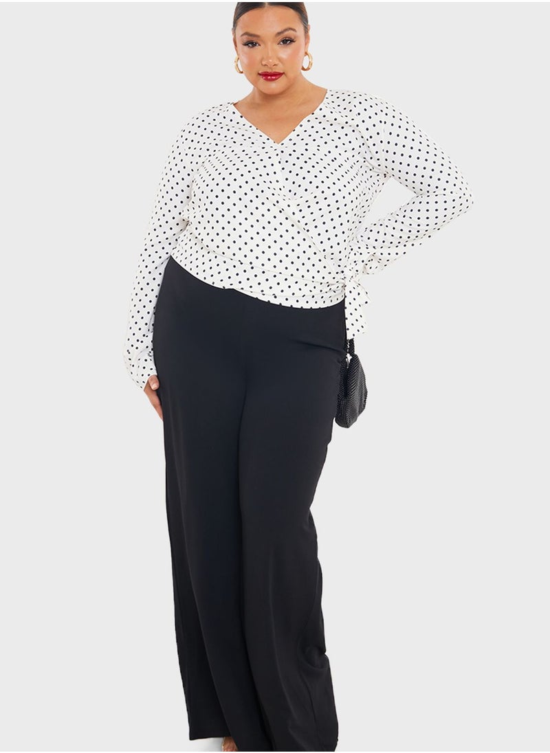 In The Style Curve Polkadot Wrap Over Top  - Image 4