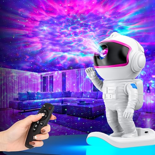 Stbands Astronaut Galaxy Projector Star Projector Night Light with Timer and Remote for Bedroom Kids Room Decor Gifts for Adults Teens Christmas Birthday Pink - Image 1