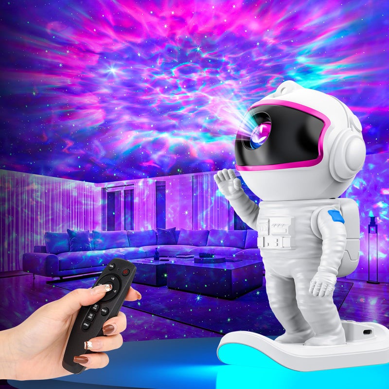 Stbands Astronaut Galaxy Projector Star Projector Night Light with Timer and Remote for Bedroom Kids Room Decor Gifts for Adults Teens Christmas Birthday Pink - Image 2