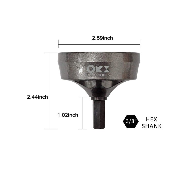 ORX PLUS TOOLS ORXPLUS Tools Deburring External Chamfer Tool, Tungsten Blade, Deburring Drill Bit, Remove Burr Tools for Fit 1-3/8" to 2-1/8"(34mm-54mm) - Image 2