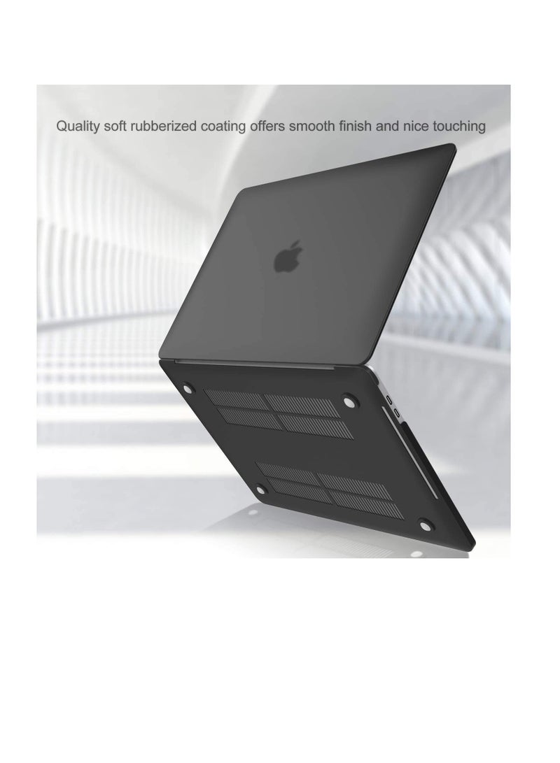 Case for MacBook Pro 13-inch Case 2020 2019 2018 2017 2016 Release A2338 M1 A2289 A2251 A2159 A1989 A1706 A1708, Hard Case Shell Cover for MacBook Pro 13-inch 13.3 case Black - Image 3