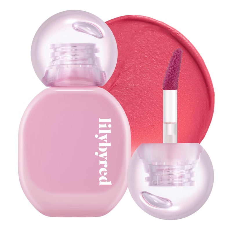 lilybyred Balming Dewy Tint Korean SemiGlow Lip Stain Velvet to Soft Glow Texture Sheer Buildable Color Moisturizing Lightweight Natural Flush Look NonSticky 021 oz 02 Tender Lychee - Image 3