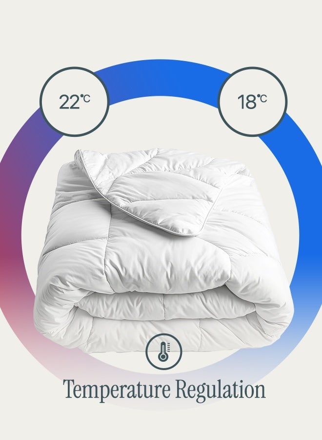 نوم جيد لحاف فاخر لحاف فائق النعومةجودة صنع في دبي مفرد 210x160 سم - Image 4