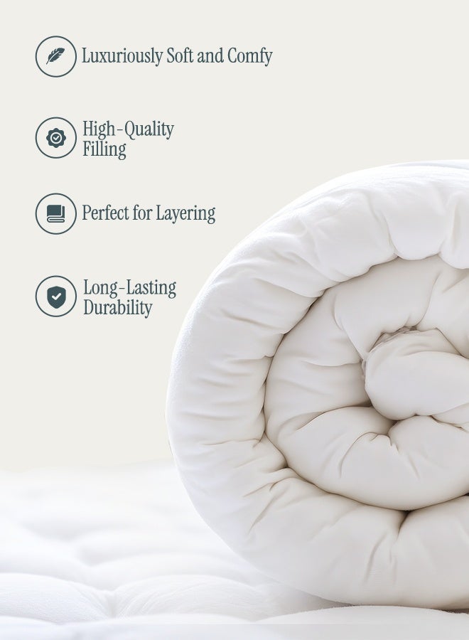 نوم جيد لحاف فاخر لحاف فائق النعومةجودة صنع في دبي مفرد 210x160 سم - Image 1