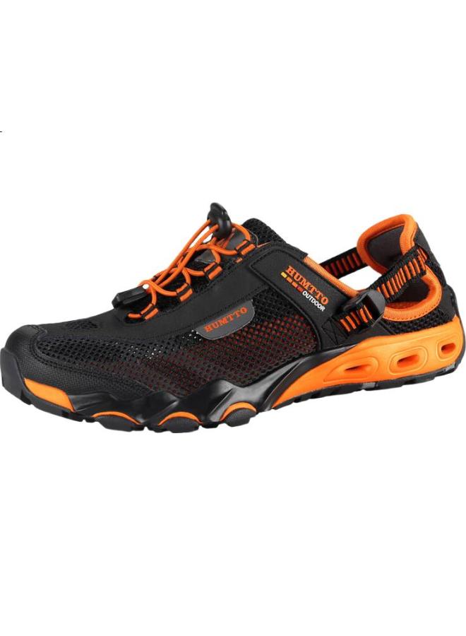 Humtto Summer Outdoor Stream Trekking Shoes, Breathable Mesh Hiking Shoes For Men, Comfortable Mesh Shoes For Wading, Black, Size 41 - Image 2