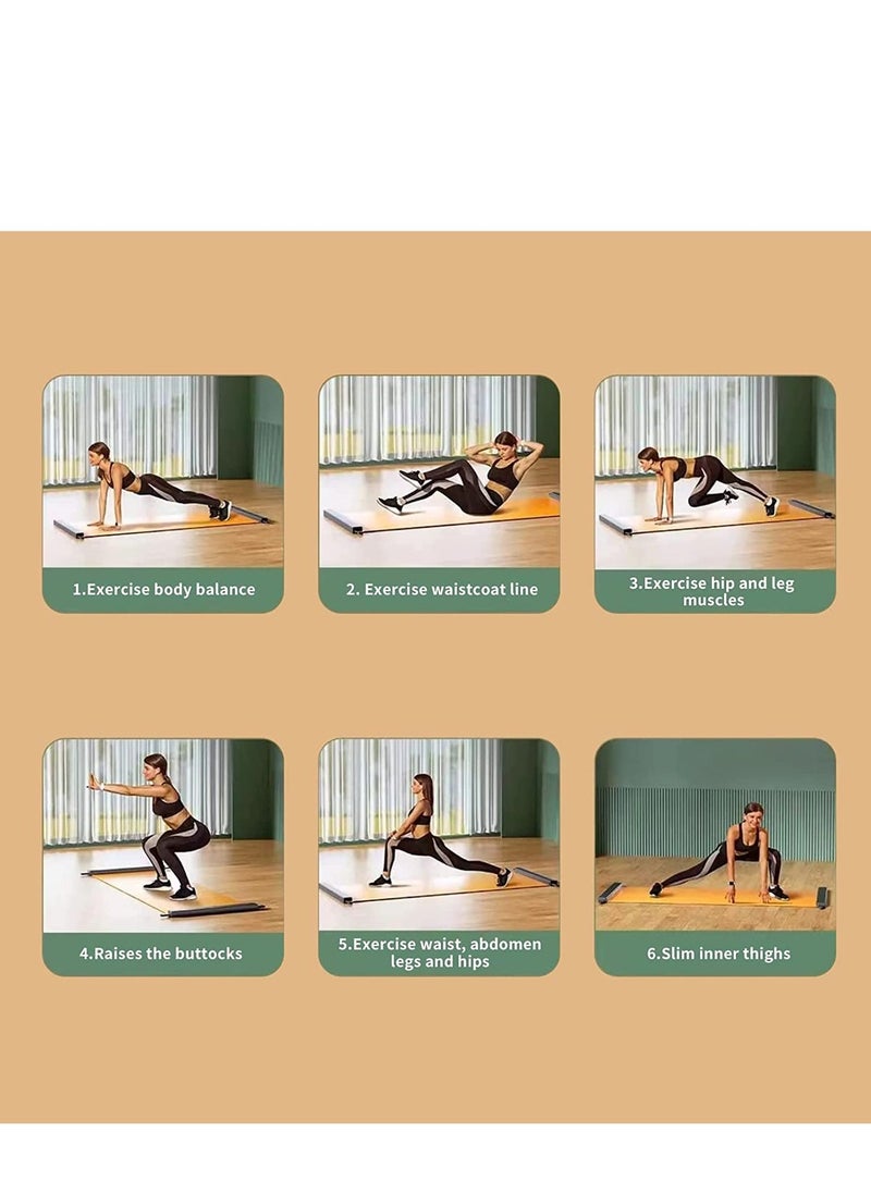 WENBO - WENBO Slide Board Workout Board For Beginner & Pros With Shoe Booties For Fitness Training & Therapy (Orange) - Image 1