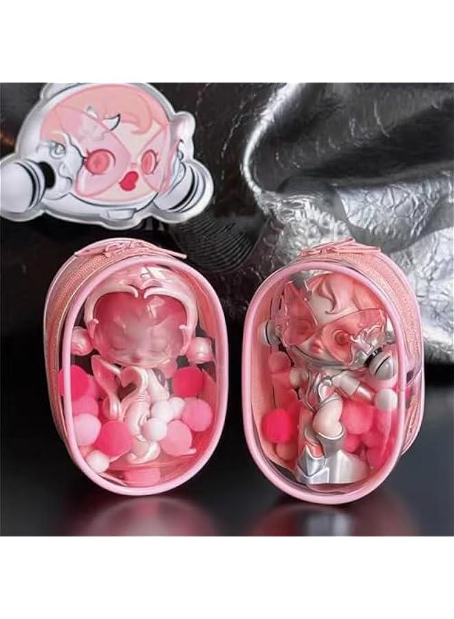 2Pcs Clear Figure Display Case with Keychain for Figurine, Keychain Pouch Blind Box Carrying Case for Collectors  - Image 5