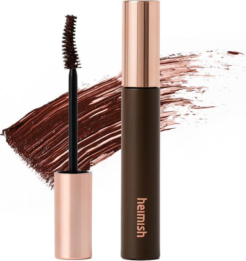 HEIMISH Dailism Smudge Stop Mascara, Curling & Lengthening, Long-lasting, Waterproof, Smudge-proof, Non-Clumping, Washable Cleansing Korean Mascara, 0.32oz/9g - Brown Curling - Image 1