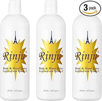 Rinju Body Hand Lotion 16oz Enriched With VitaminE 3 Pack - Image 1